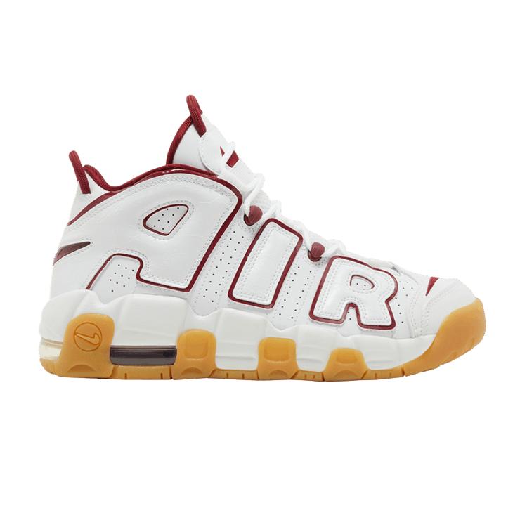 Nike Air More Uptempo Белый Командный Красный Резина Светло-Коричневый (GS) 39