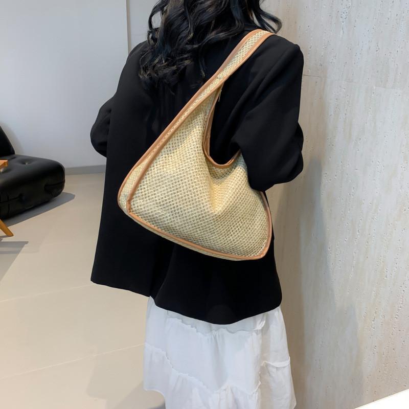 Trendy Casual Tote Bag For Women 2024 Spring Collection In Black White Khaki