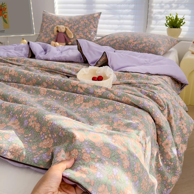 Cartoon Summer Thin Quilt, Wypełniacz z włókna sojowego, Lekki wygodny koc do domu, sypialnia, Pościel, Możliwość prania w pralce