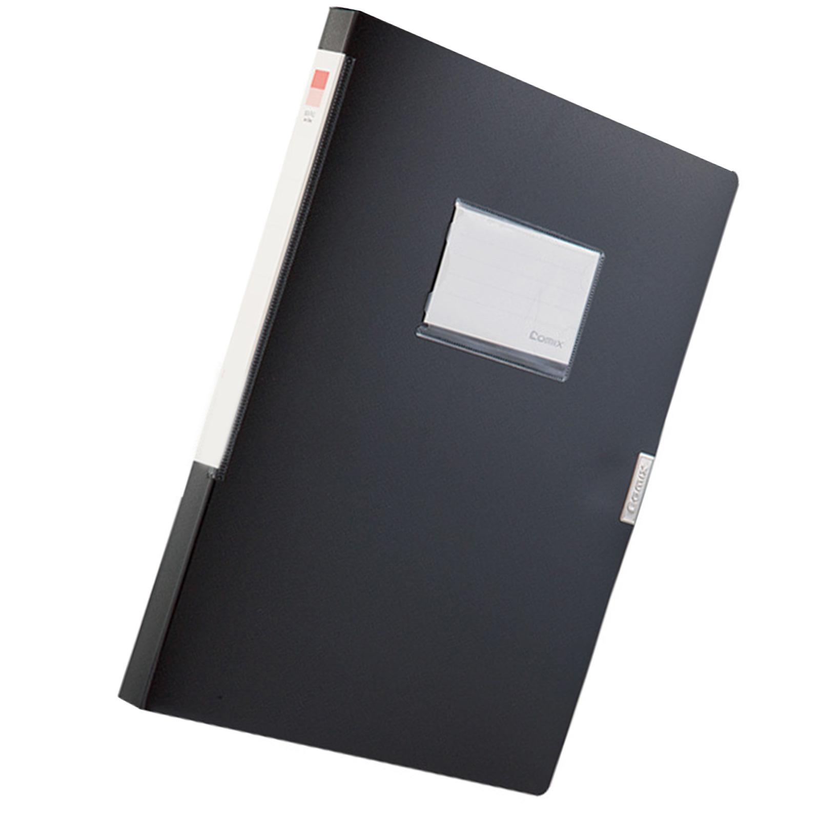 Папка-файл Пластиковый органайзер для документов Коробка для файлов Большая вместимость Коробка для хранения документов для сертификатов Важная бумага 22 чёрный 735₽