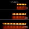 30Led Brake Tail Light Turn Signal Light DRL Red Yellow Flowing Stop Flash Lamp For Car Motorcycle Truck Trailer ATV SUV 12V 24V