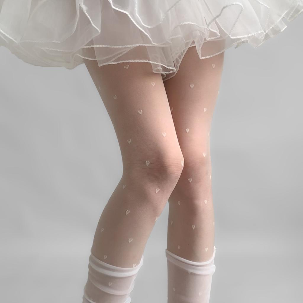 Love White Stockings Women'S Ultra-Thin 0D Pure Lolita Anti-Hook Pantyhose Lengthened Without Falling Off Sexy Black Silk