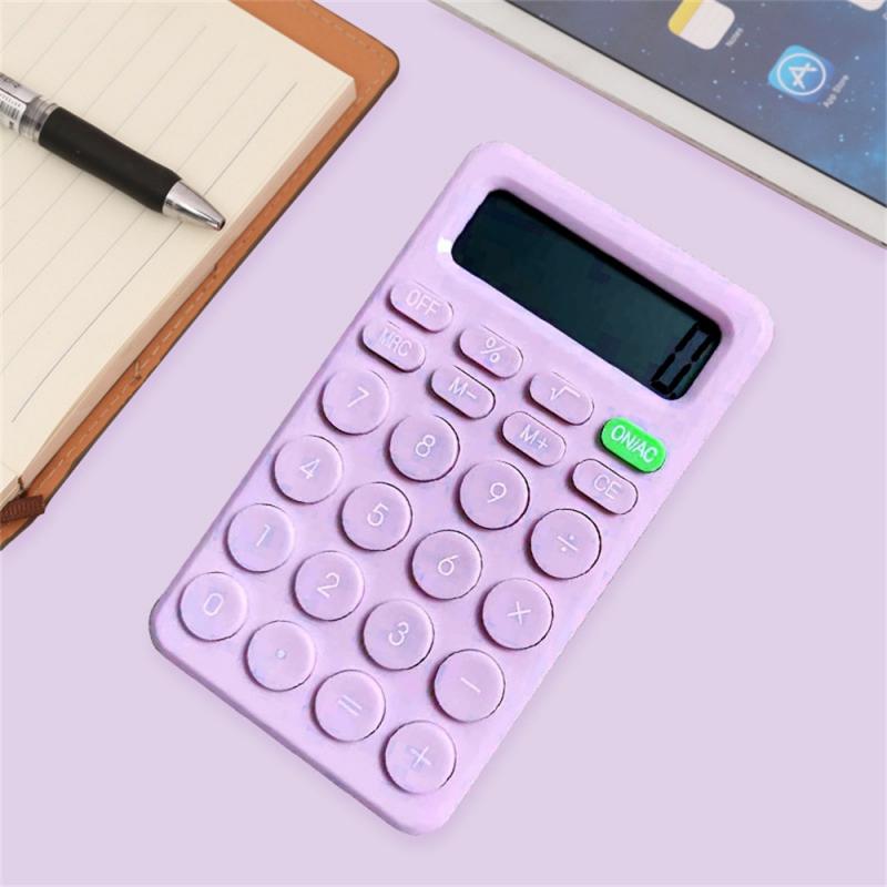 Calculator Learning Office Calculator Accounting Mini Portable 8 Display Large-screen Calculator Fashion Candy Color