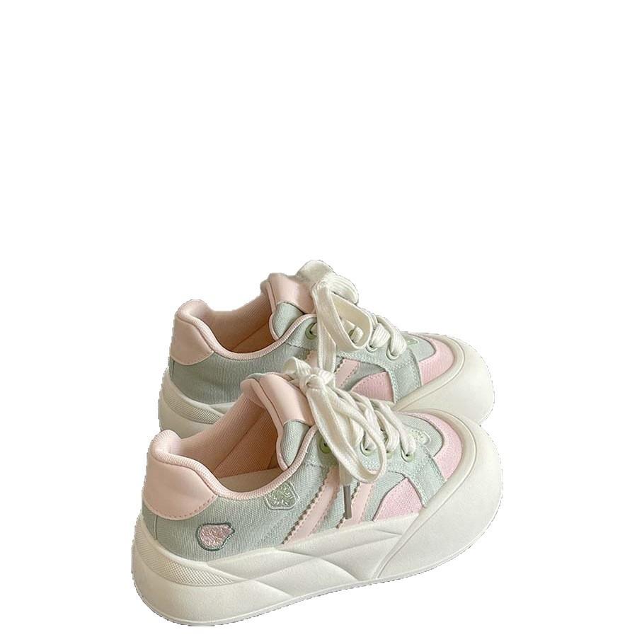 Autumn new casual board shoes thick-soled with skirts niche student bread shoes