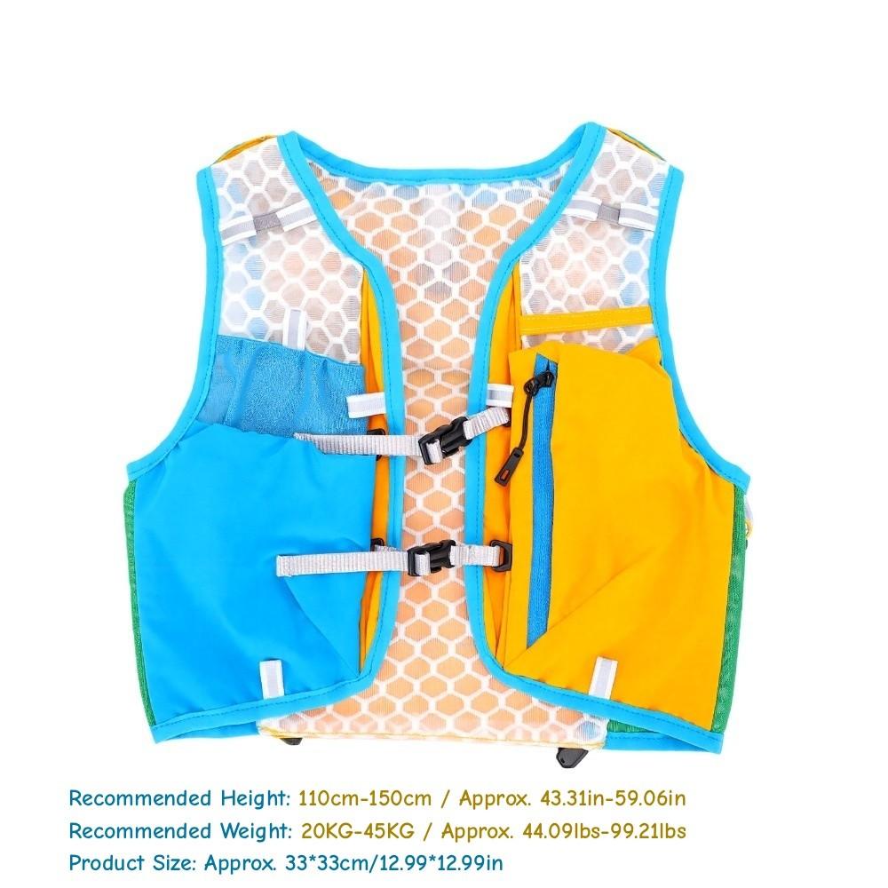 Breathable Mesh Kids Hydration Backpack Stretch Fabric Cycling Hydration Vest Kids Hydration Vest