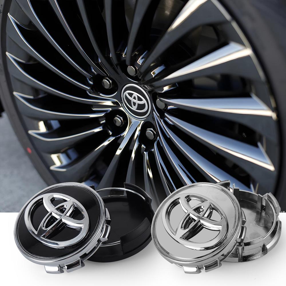 For Toyota 2026 New Hub Caps 4pcs 56/62mm Car Wheel Center Hub Caps Logo Badge Hub Cover Auto Accessories For TOYOTA Corolla Ca