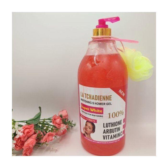 Gel Douche La Tchadienne Gommant Très Éclaircissant 2L - Exfoliation Douce et Teint Unifié