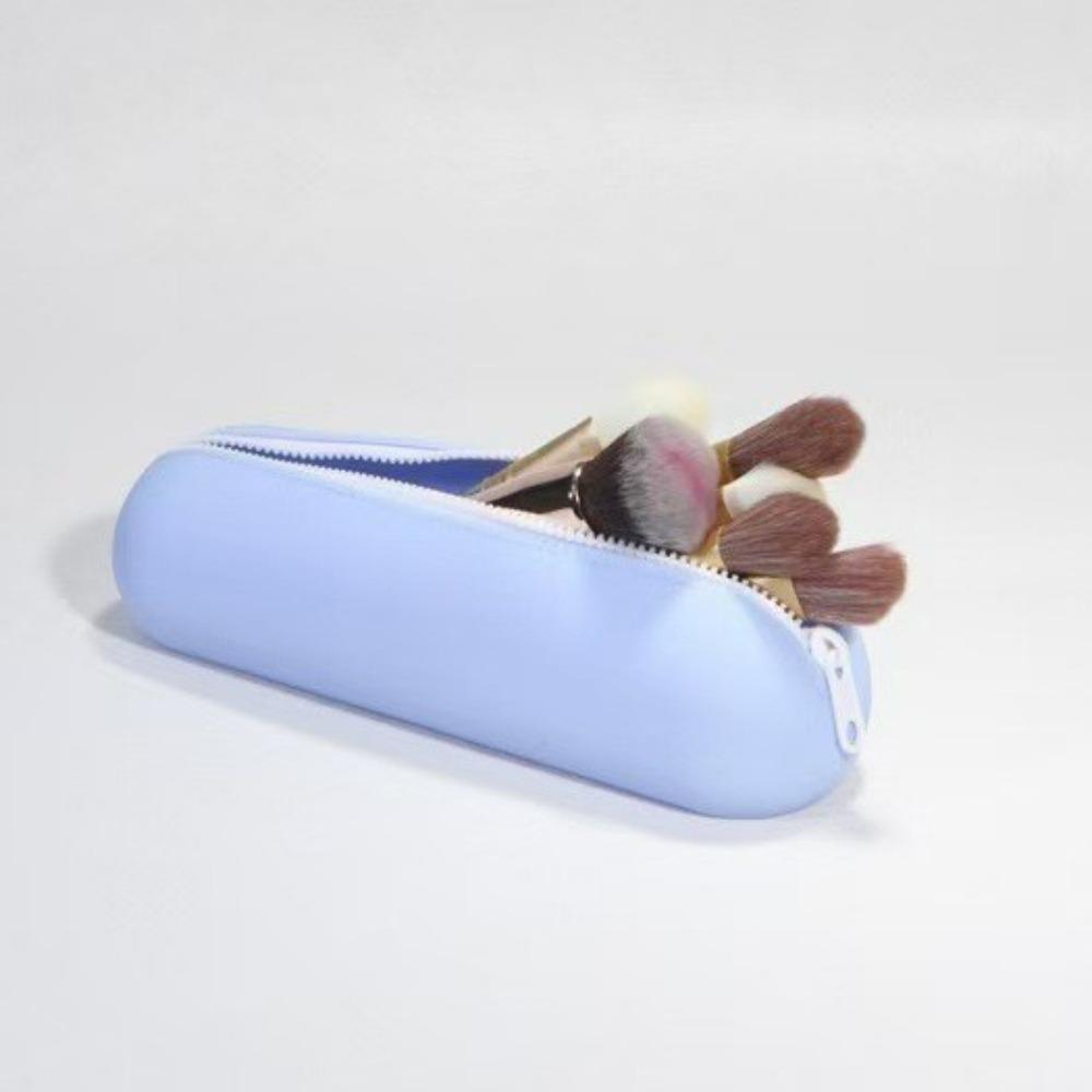 Silikon-Aufbewahrungsbeutel, Lippenstift-Kosmetik-Aufbewahrungstasche, große Schüler-Schreibwarenbox, wasserdichte Tasche