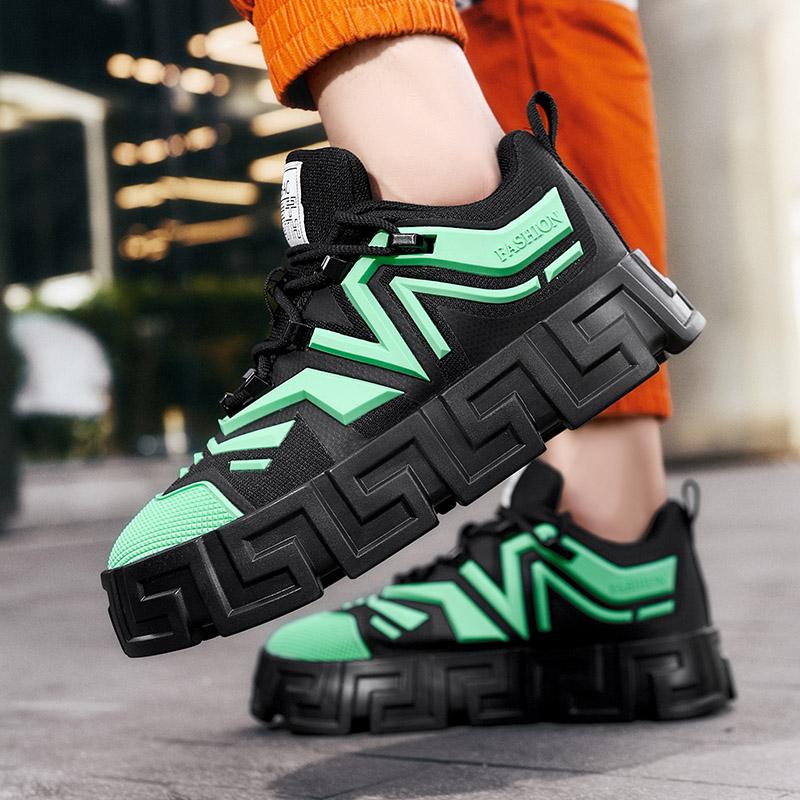 Non-slip rubber soled board shoes men style personality men's shoes outdoor sports casual shoes students low top fashion shoes