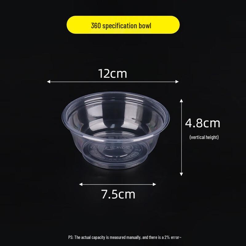 Disposable Round Plastic Meal Bowl