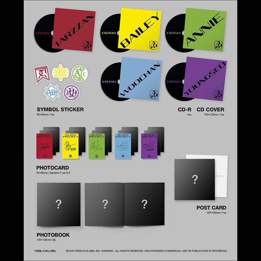 [SET] ALLDAY PROJECT - Das 2. EP-Album [CRASH] (FOKUS Version) + Kostenloses Geschenk