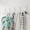 3/5PCS Self Adhesive Strong Wall Organizer Hook Behinddoor Key Cloth Hanger Hook Bathroom Robe Towel Holder Rack Kitchen Home Organizer