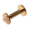 ABWR-20X Arc Solid Brass Button Stud Screw Nail Screw Back Leather Rivet Belt 12Mm