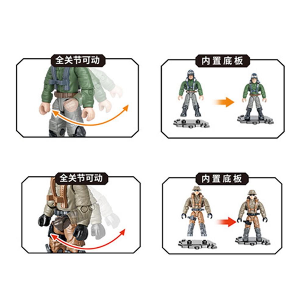 World War 2 WW2 Army Military Soldiers SWAT Special Force Figures Building Blocks Bricks Model DIY Assembly Bricks Toys For Kids