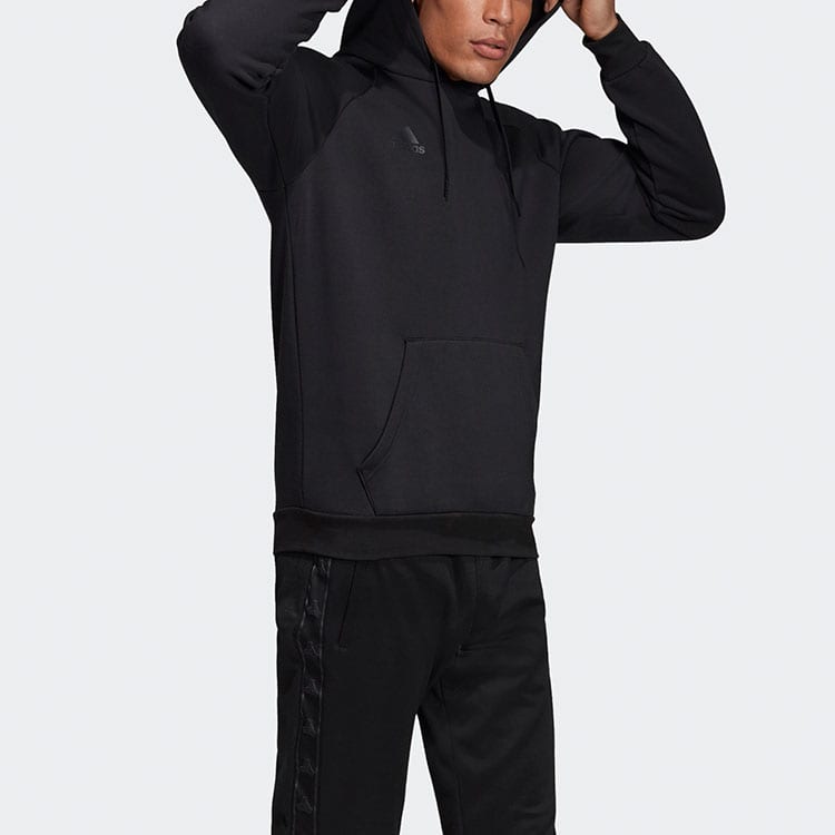 adidas Sweatshirts Men's Black Hooded Moderate Regular DY5821