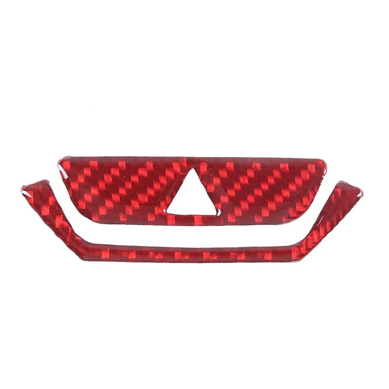 METYOUCAR Honda N-BOX JF3 JF4 Compatible Hazard Button Cover Ring Carbon Fiber Sticker for