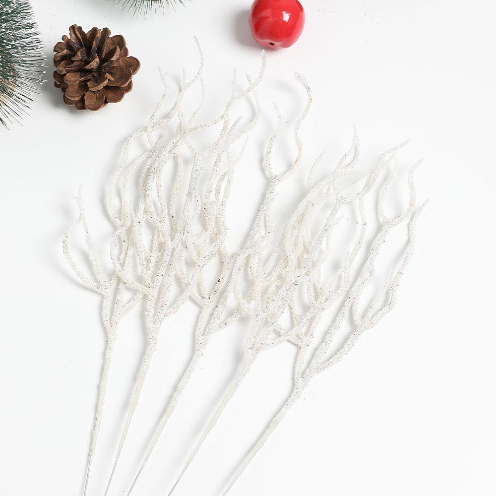 3/5Pcs Christmas Decorations Colored Branch Artificial Bouquet Xmas Tree Ornament Home Decor New Year Navidad 2025 Accessories