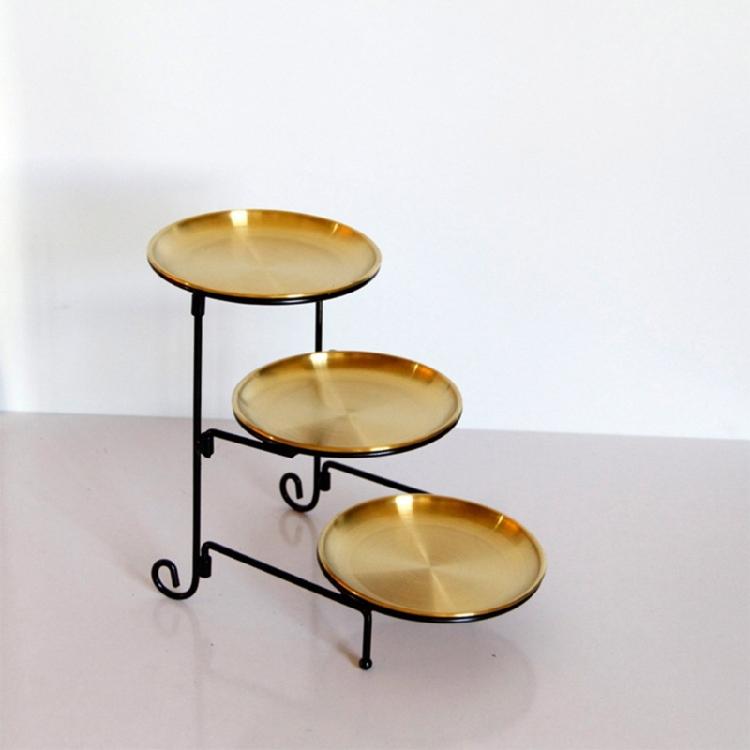 Three Tiers Display Stand for Festives and Casual Dining Detachable Cake Holder Wedding Banquets Cupcakes Holder