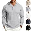 Men's Casual Hoodie with Cable Knit Pullover for Everyday Wear