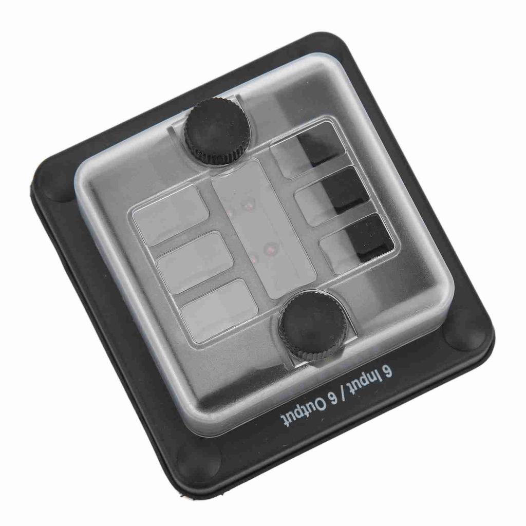 6 Way Fuse Block Waterproof ATO ATC Fuse Box Red LED Indicator for Car Marine Boat RV Truck