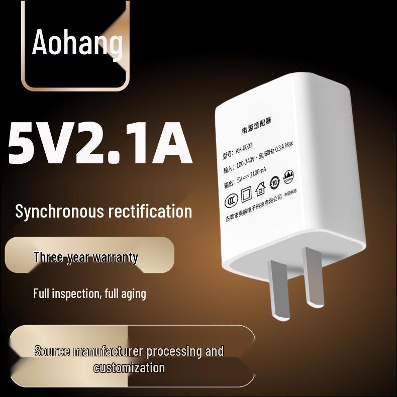 

5V2A Universal USB Charger Adapter for Mobile Phones - Compatible with US, EU, and Chinese Standards Black 5V2A with CCC Certification