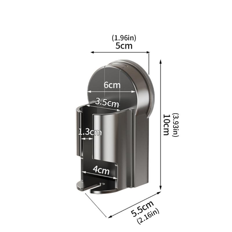 652F Secure Hugging Structure Toothbrush Organizers Suction Mount Shelf Space Savers