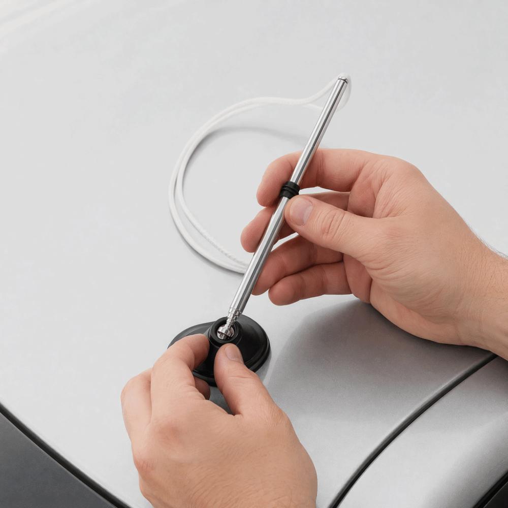 8633732200 Auto Radio Antenna Mast Silver Antenna Mast AM/FM Power Aerial for Toyota Camry