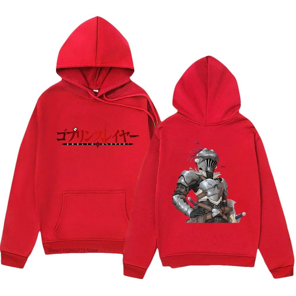 Goblin Slayer Print Hoodies Anime Cartoon Swearshirts with Hooded Winter Women Clothes Long Sleeve Fleece Kpop Pullover Y2k Tops
