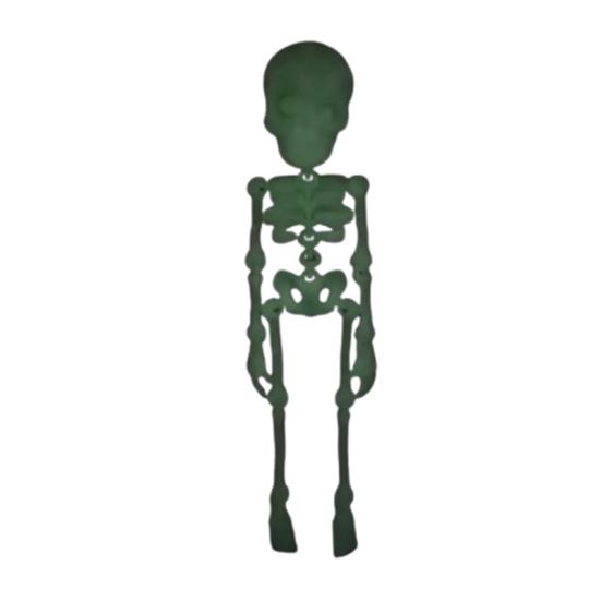 Poseable Skeleton Fridge Magnet 3D Printed Articulated Full Body Skeleton with Movable Joints Halloween Mini Skull Fridge Magnets for Home Decor