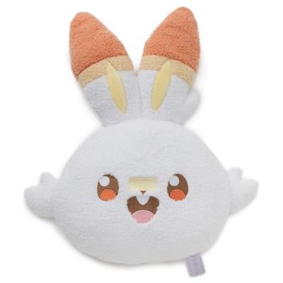 PokePeace Plush Face Cushion Scorbunny Plush Toy Height: Approx. 41cm