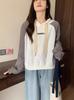 Women's Retro Embroidered Letter Hoodie: Chic, Loose-Fit, Versatile Top for Spring/Autumn