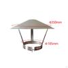 Chimney Pipe Cap Replacement Rain Cover Stainless Steel Roof for Fireplace Air Vent Exhaust