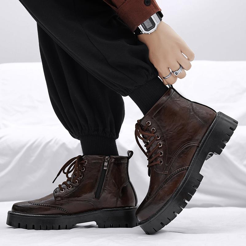 2024Новые толстые ботильоны на толстой подошве — фото 6