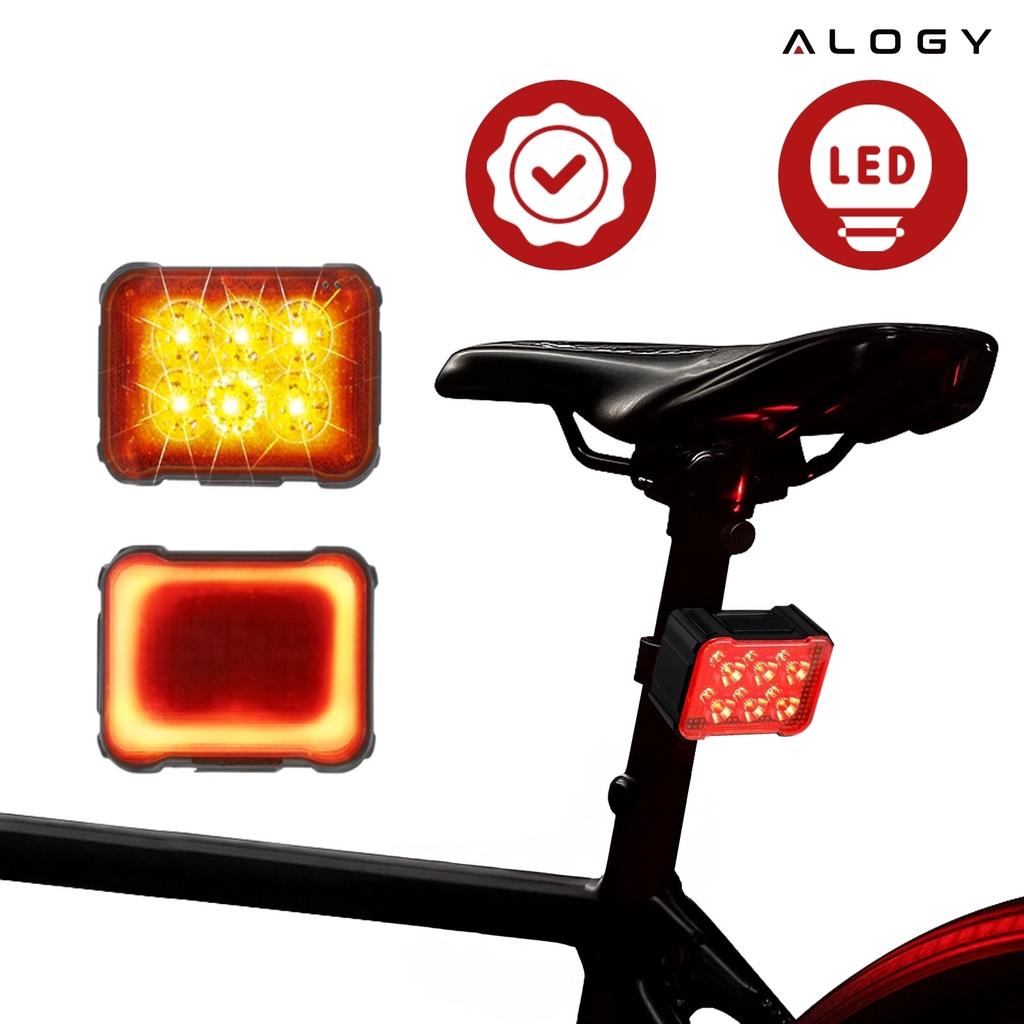 Alogy Saferide™ Lights LED Bike Light Waterproof Front and Rear Light 2 Pack