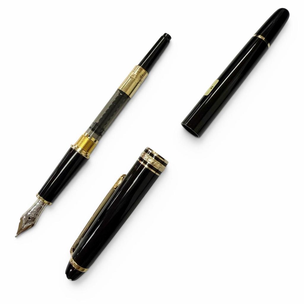 Excellent MONTBLANC fountain pen Meisterstück Classic black 14K mens Used