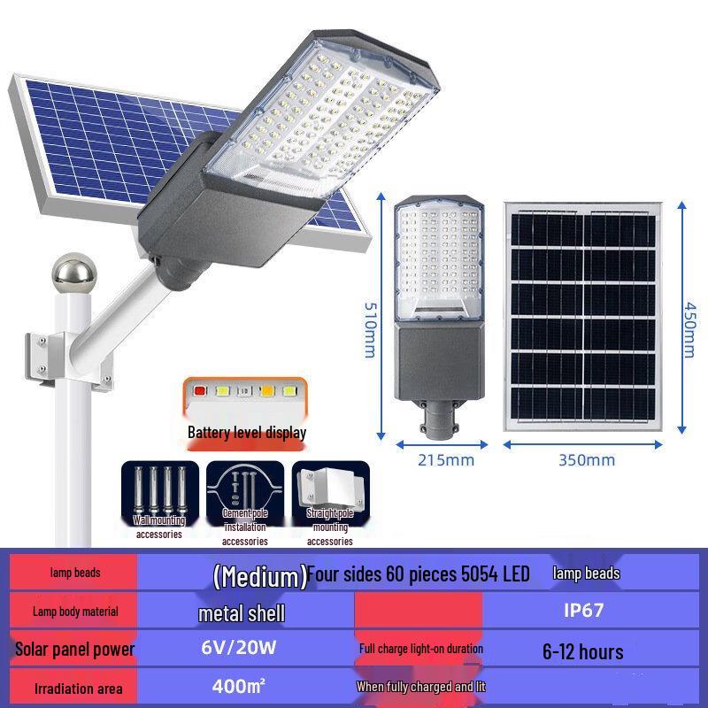 UOSU High-Power Solar Outdoor Street Light 2100LM