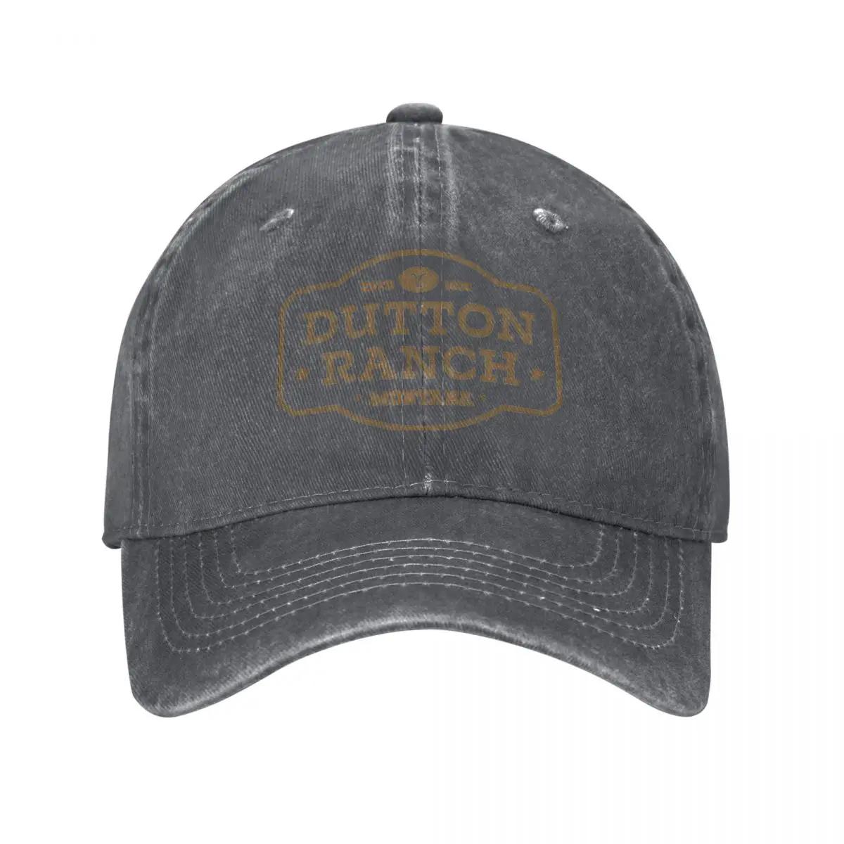 

Yellowstone Dutton Ranch Retro Rodeo Design Baseball Cap Casual Distressed Denim Snapback Hat Unisex All Seasons Travel Hats Cap One Size темно-серого