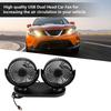 USB Dual Head Car Fan Portable Air Conditioner Auto Cooler Ventilation 12V Black