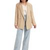 Levis Casual Simple Comfortable Long Sleeve Blazer Women Blazer Khaki 24599-0003