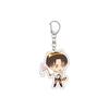 55MM Anime Attack on Titan Keychain Eren Jaeger/Mikasa Ackerman/Armin Arlert Key Chain Acrylic Model Plate Christmas Gifts