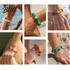 Shiny Luster Bracelet Boho Beaded Bracelets Colorful Acrylic Beads Adjustable