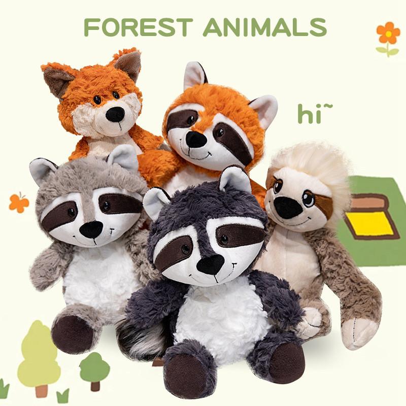 Adorable Plush Raccoon And Sloth Stuffed Animal Doll For Kids Soft And Cuddly Gift