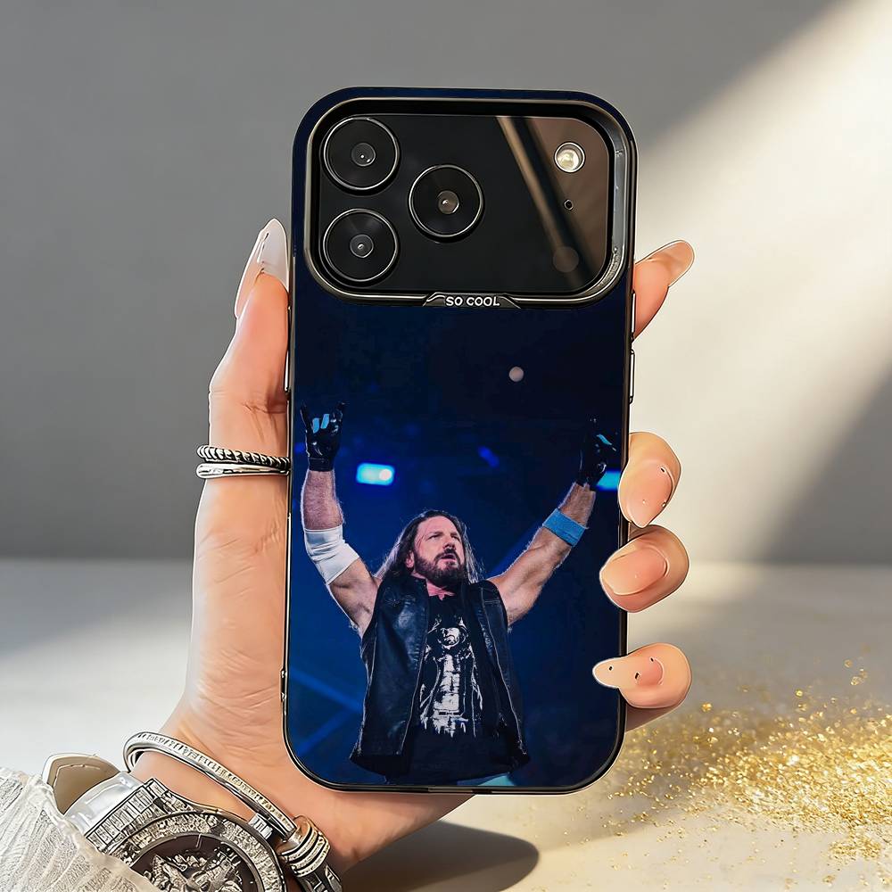 Charismatic A-AJ S-Styles Phone Case For iPhone17,16,15,14,13,12,11,Pro,MAX White Matte Shockproof Cover