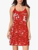 2025 European Sequin Spaghetti Strap Evening Party Dress