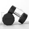 Set of 2 12-Sided Dumbbells 15 Kg In Metal and Rubber with Non-Slip Grip, 26x15.5x15.5 Cm, Black