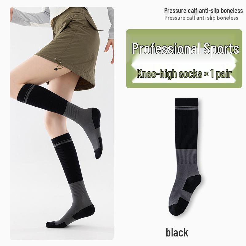 

Women s Professional Compression Calf Socks for Cycling, Running, and Jump Rope - Autumn/Winter Slimming Fit 35-40 чёрный
