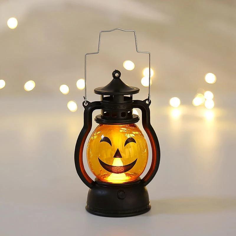 Halloween Decorations Led Candle Light Vintage Pumpkin Ghost Hanging LED Lantern Lamp Haloween Party Decor Supplies Pary Gift