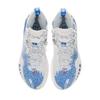 New LiNing Shadow 3 Cushioned Slip Resistant Low Top Basketball Shoes Men's White Blue ABPR049-9