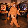 Piżama Cosplay Dynia Halloweenowy Kombinezon z Butami, Oversize Pluszowy Strój z Kapturem dla Kobiet Dorosłych, Jednoczęściowy Kostium Piżamowy Ciepły Polar