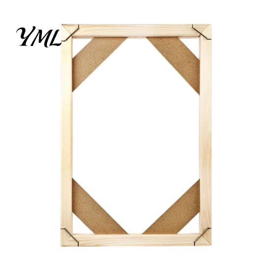 Wandkunsthalterung Holzmalerei Rahmen, Einfach zu installierende Holzleisten DIY Selbstmontagesatz, Künstlerische Dekoration Dekorativer Displayhalter für Öl Und